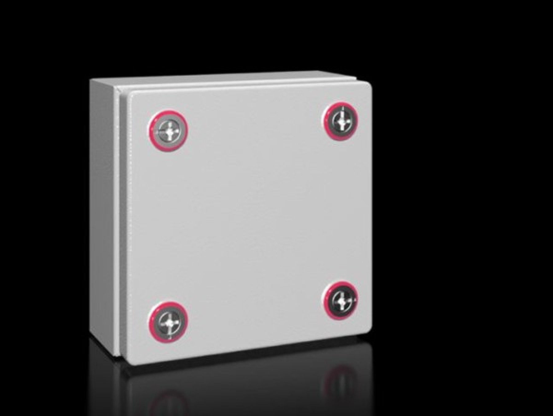 Rittal 1514000 Terminal box KX Mild Steel RAL7035 without gland plate 150x150x80 IP66