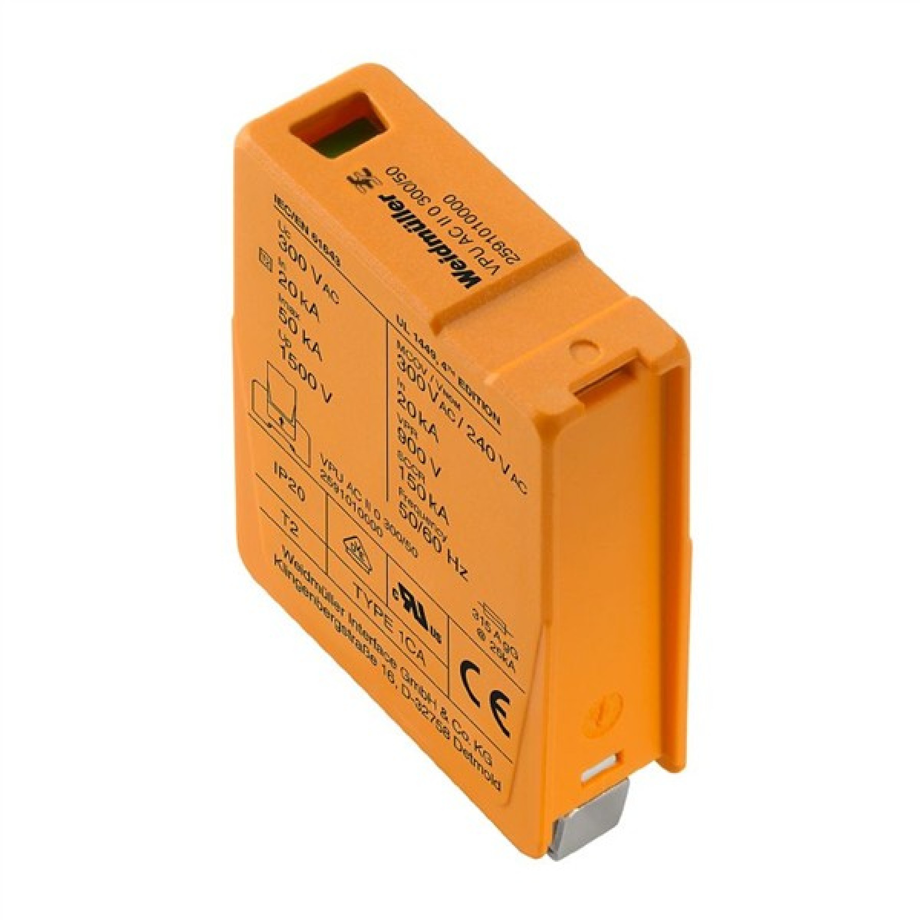 Weidmuller VPU AC II 0 Surge Protection Module 300V 50kA