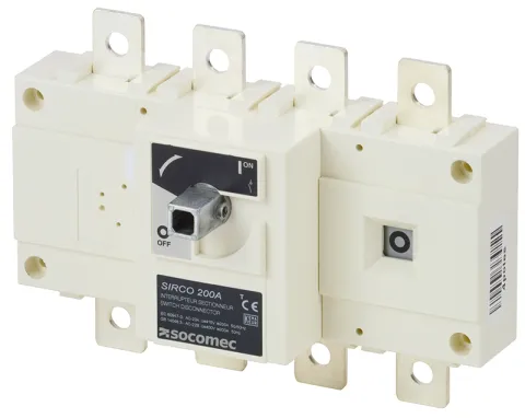 Socomec 26004026 Manual Load break switch SIRCO 4P 250A 415 VAC Front Operation
