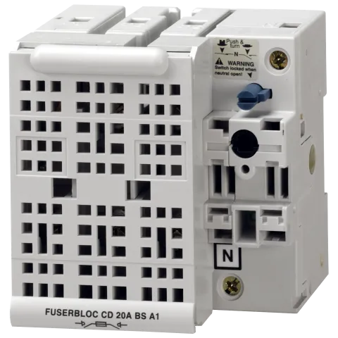 Socomec 36413000 Manually operated Fuse combination switch FUSERBLOC BS88 20A 3P