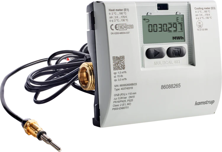 Kamstrup 403WXAXXX Multical 403 Compact Meter Heat 3/4" 20 mm BSP Qp1.5 Meter