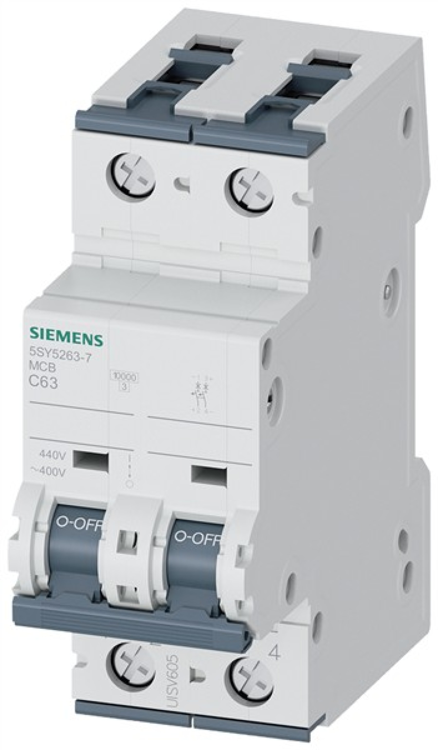 Siemens 2P 63A Type C MCB