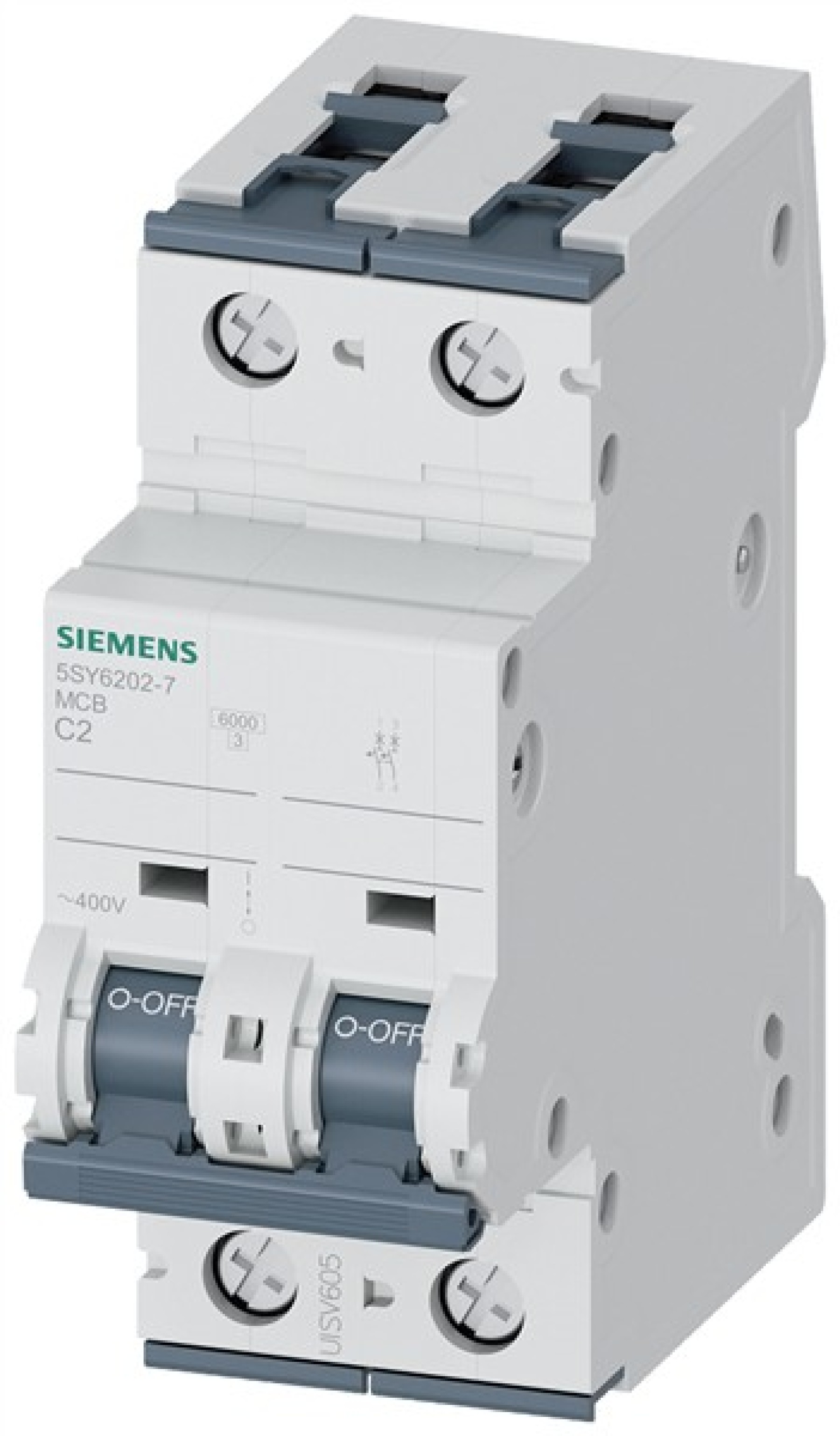 Siemens 2P 2A Type C MCB
