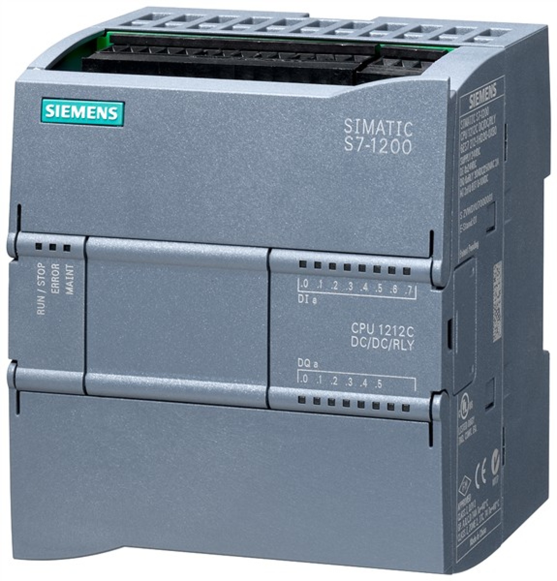 Siemens 6ES72121HE400XB0 SIMATIC S7-1200 CPU 1212C DC/DC/relay 8DI/6DQ/2AI