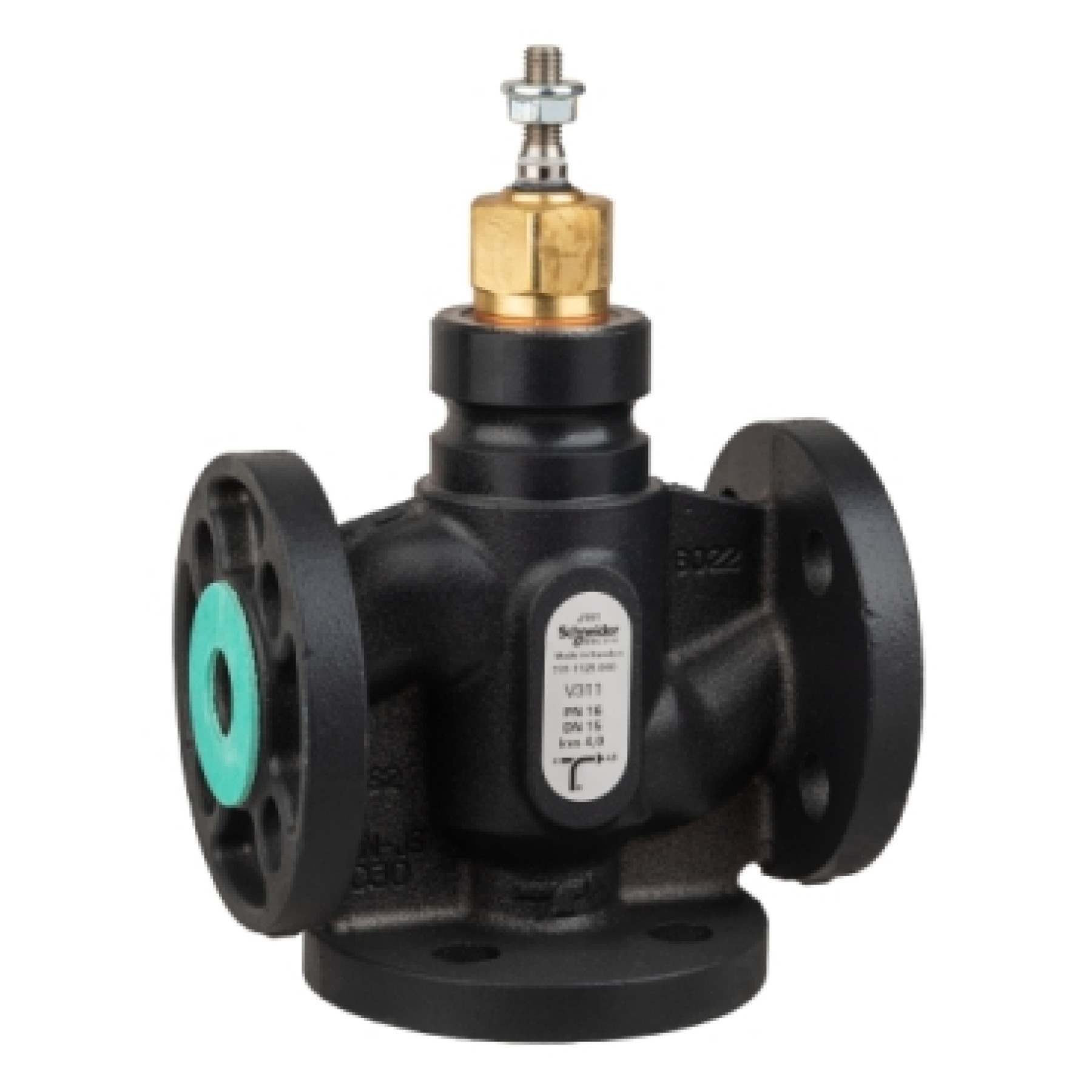 Schneider 7311125000 15mm 3 Port Flanged Nodular Iron Globe Valve PN16 with Kvs 4