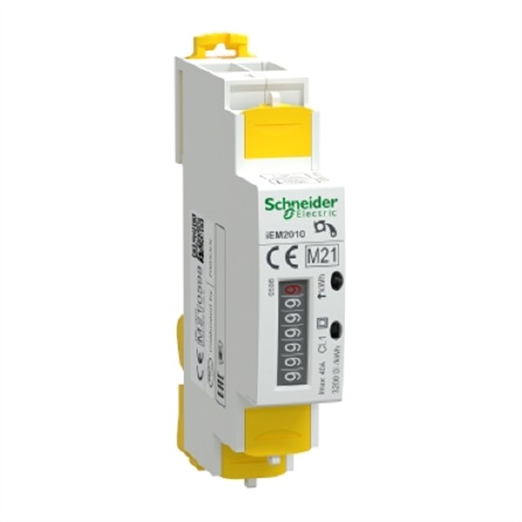 Schneider A9MEM2010 modular single phase power meter iEM2010 - 230V - 40 A with pulse