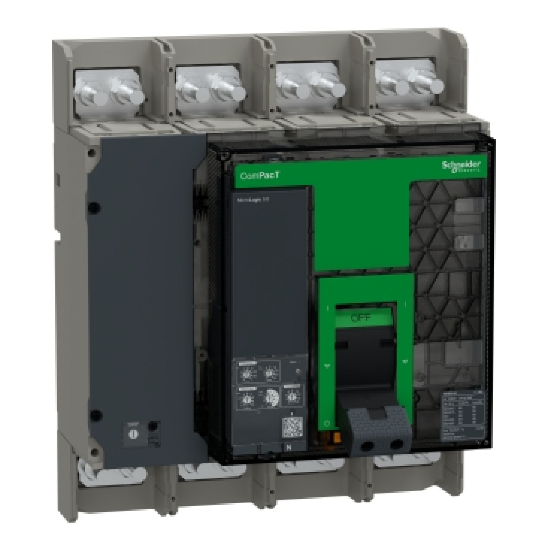 Schneider C080N450FM ComPacT NS800N Molded Case Circuit Breaker 4P 50kA at 415V AC MicroLogic 5.0 Control Unit 800A