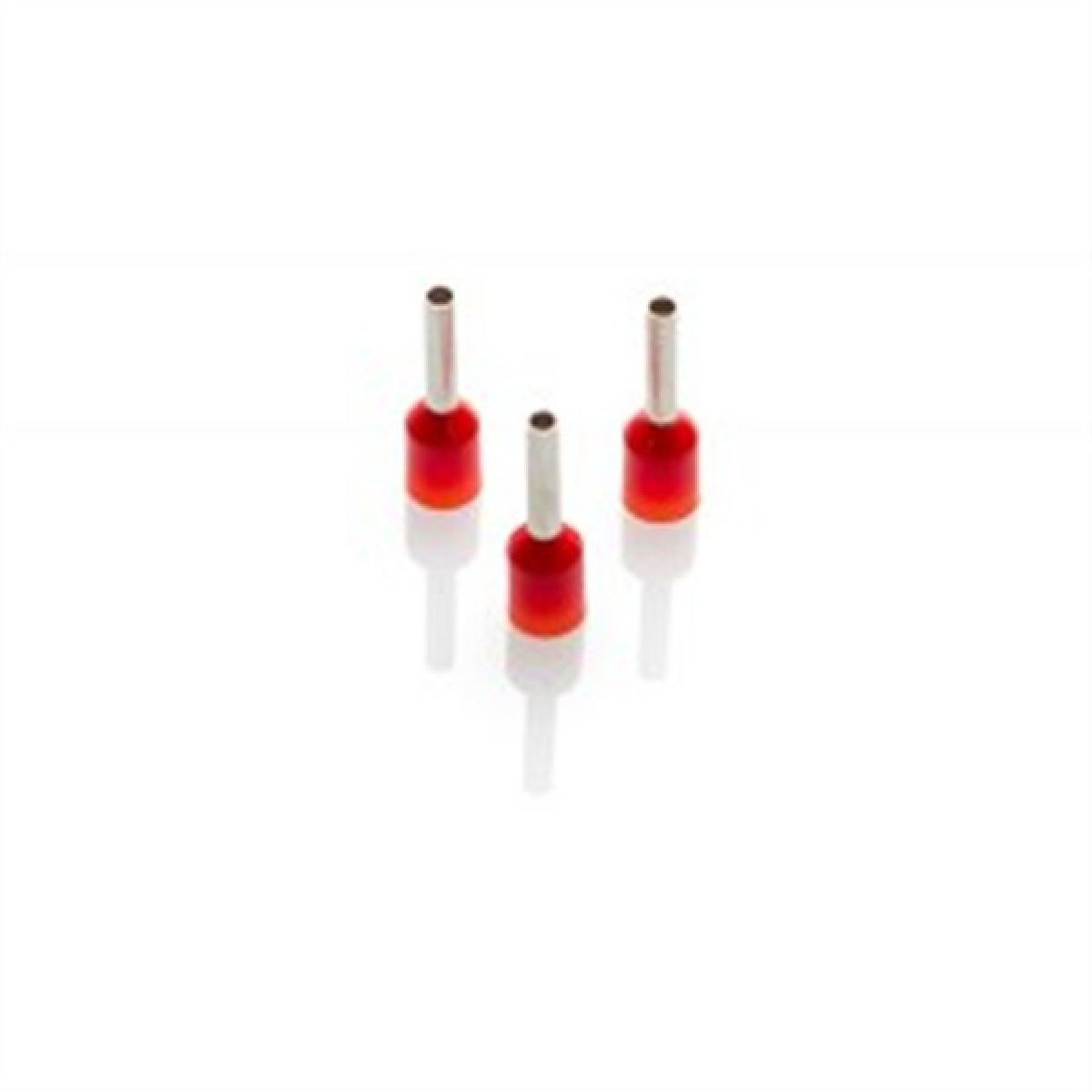 Partex CEF108F Red Single Insulated Boot Lace Cord End Ferrule 1.0mm