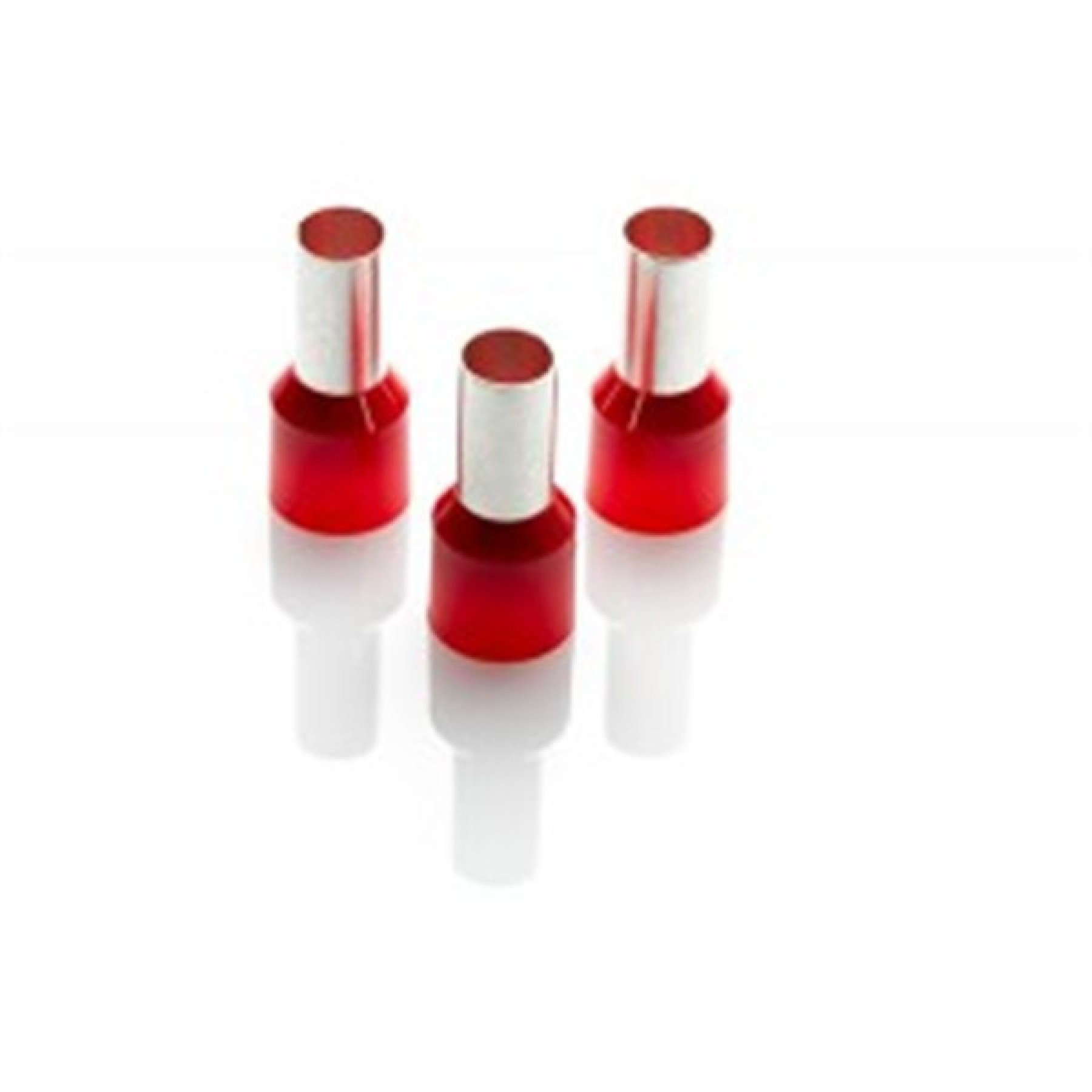 Partex CEF35016F Red Single Insulated Boot Lace Cord End Ferrule 35mm