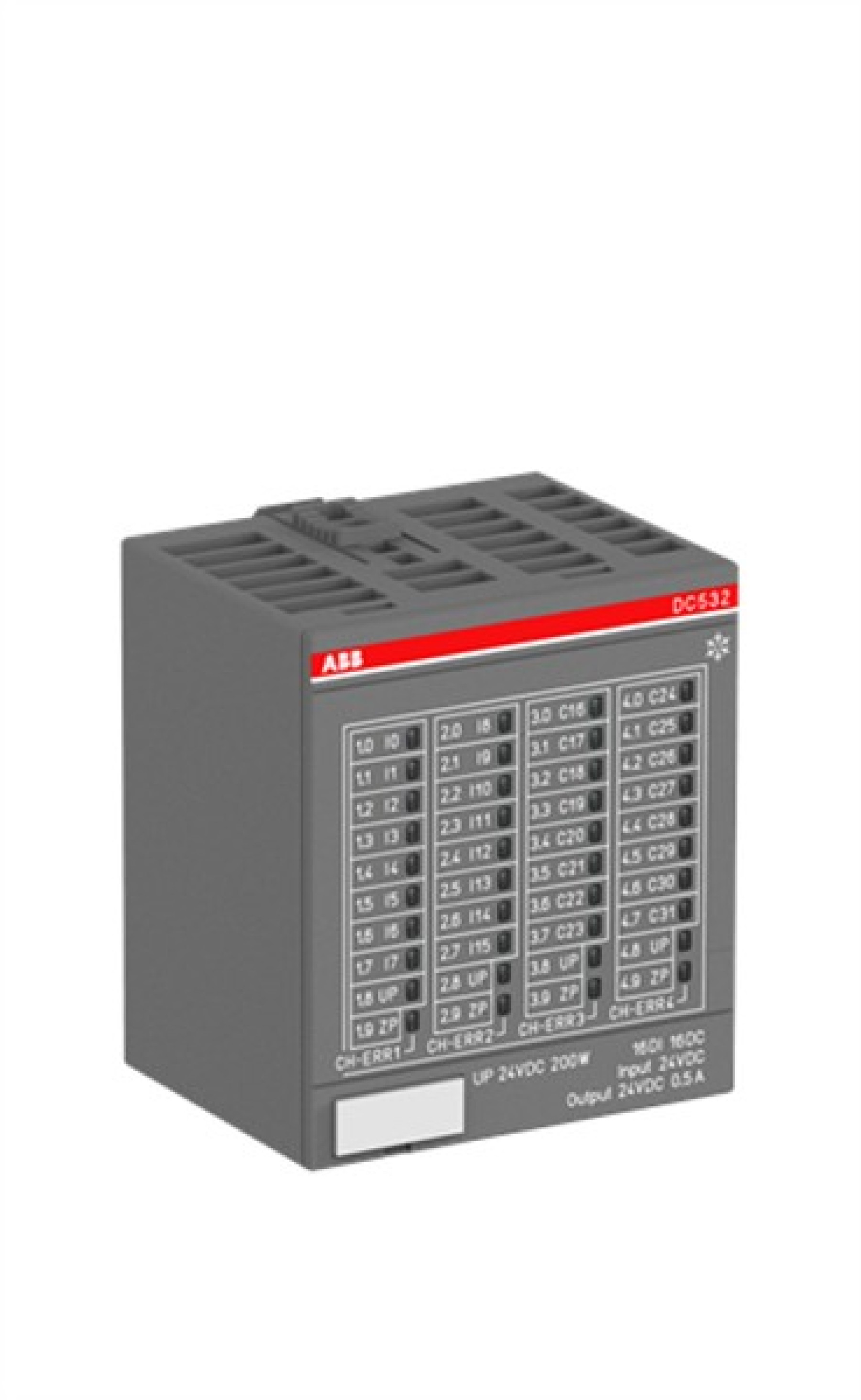 ABB DC532-XC S500 Digital I/O Module 16DI/16DC -24VDC DI:24VDC DC:24VDC/0.5A 1/2-wire Outdoor&Xtrem ConditI/Ons