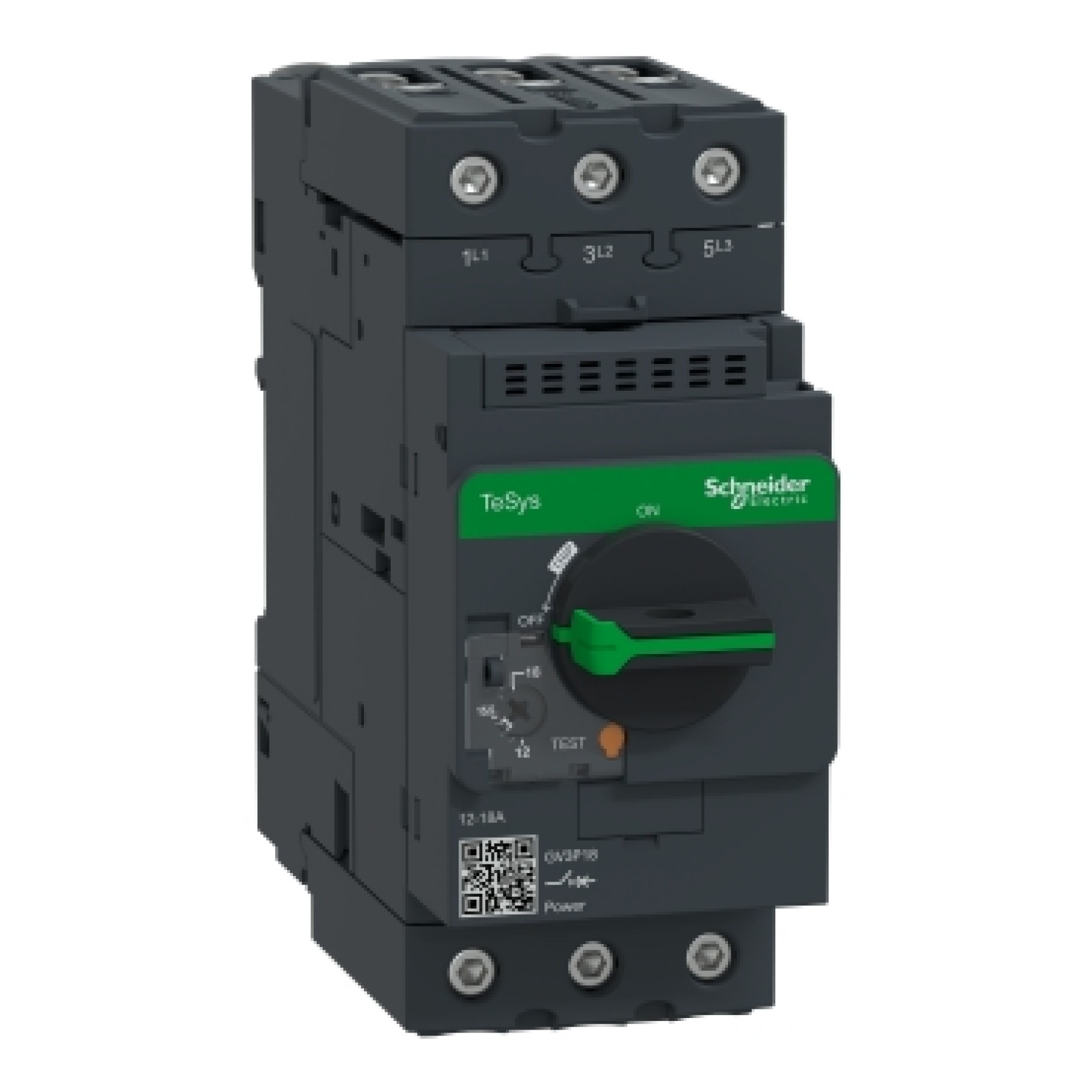 Schneider GV3P18 Rotary Manual Motor Starter / Motor Circuit Breaker 12-18A 18AMP 7.5KW