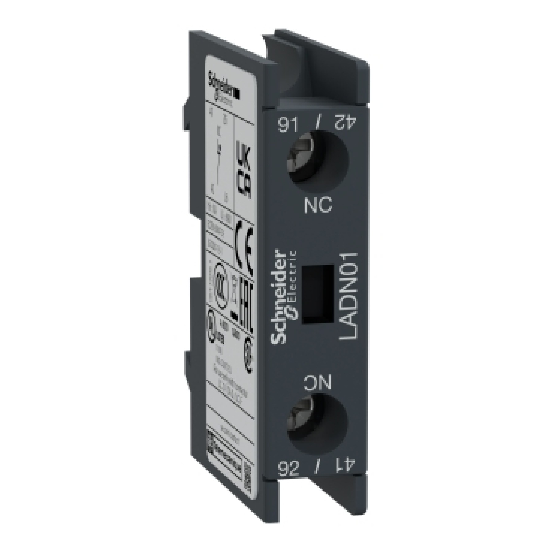 Schneider LADN01 Auxiliary Contact 1NC Top Mount