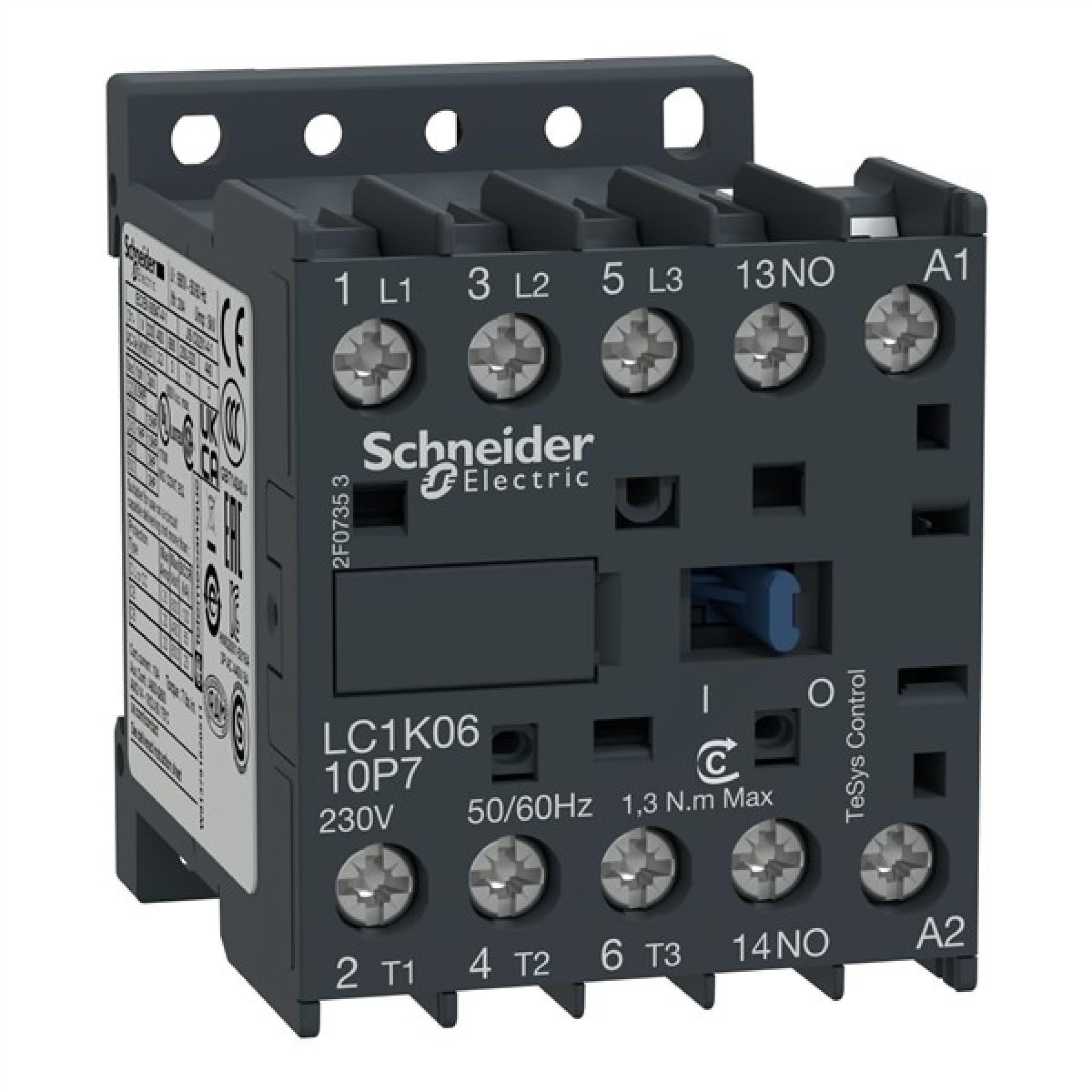 Schneider LC1K0910B7 Mini Contactor 9A 9AMP 4KW 3P 24VAC Mini Contactor 1NO Aux