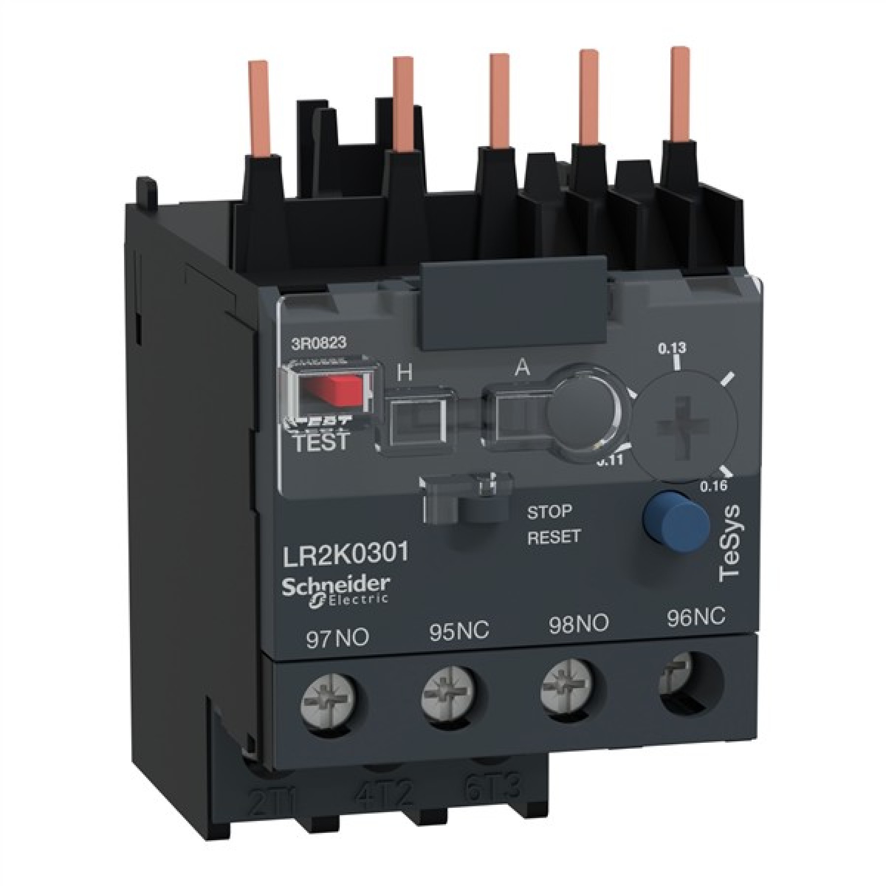 Schneider LR2K0301 Thermal Overload Relay for LC1K and LC1P Tesys K 0.11-0.16A 16AMP
