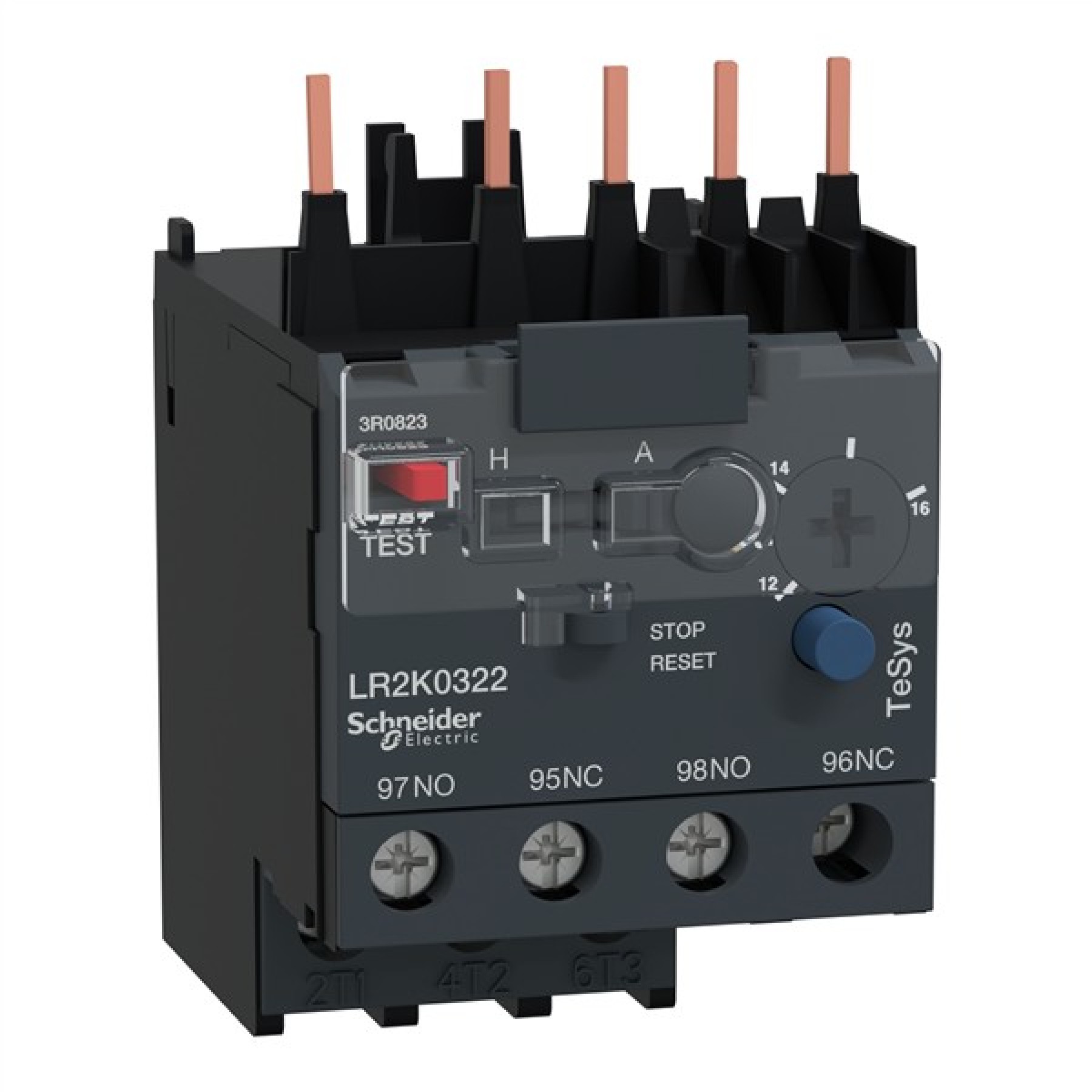Schneider LR2K0322 Thermal Overload Relay for LC1K and LC1P Tesys K 12-16A 16AMP