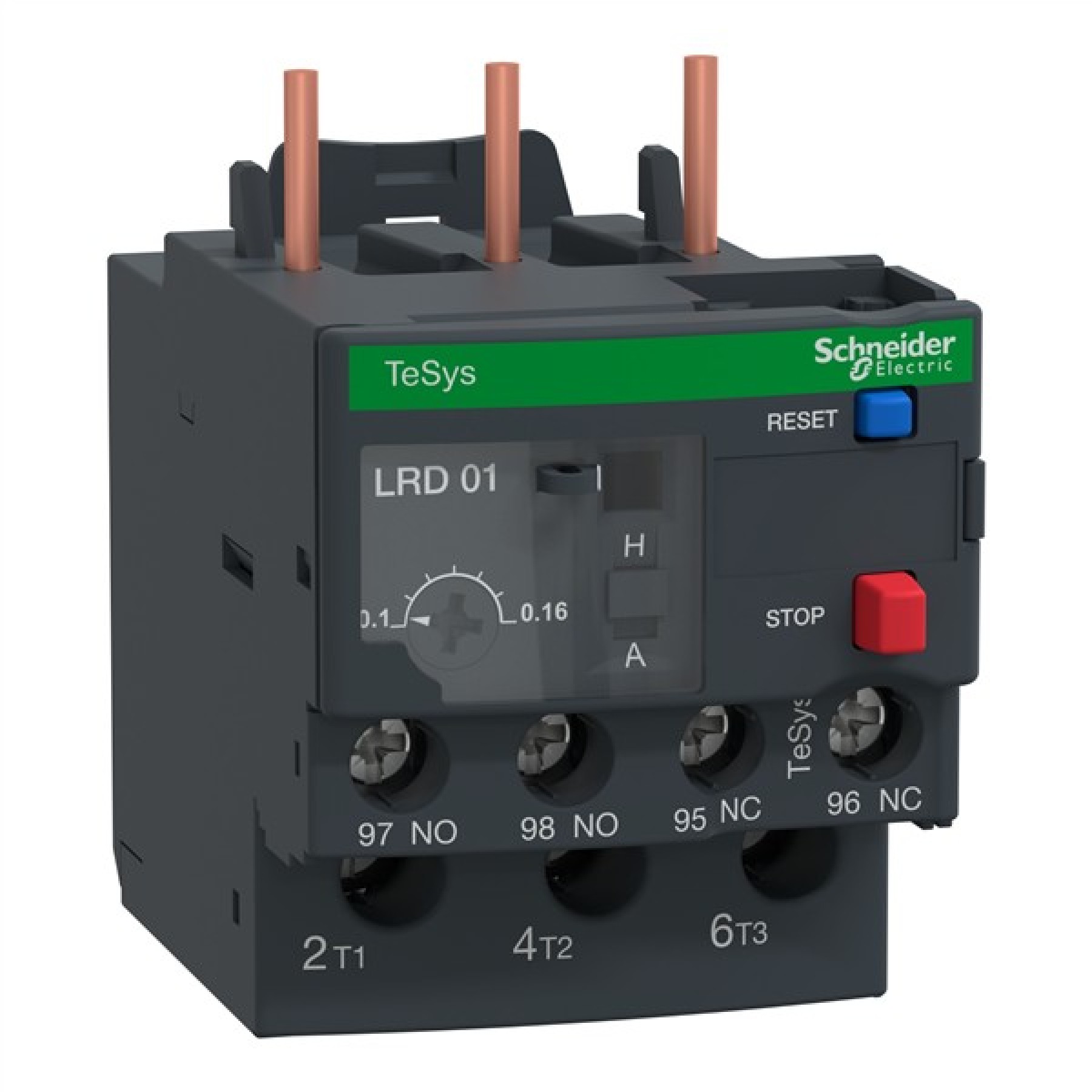 Schneider LRD01 Thermal Overload Relay for LC1D09 - LC1D38 Tesys D 0.10-0.16A 16AMP