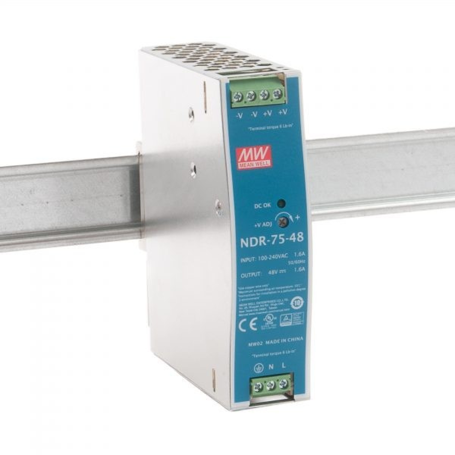 Meanwell NDR-75-24 DC Power Supply 75W 3.2A 24VDC