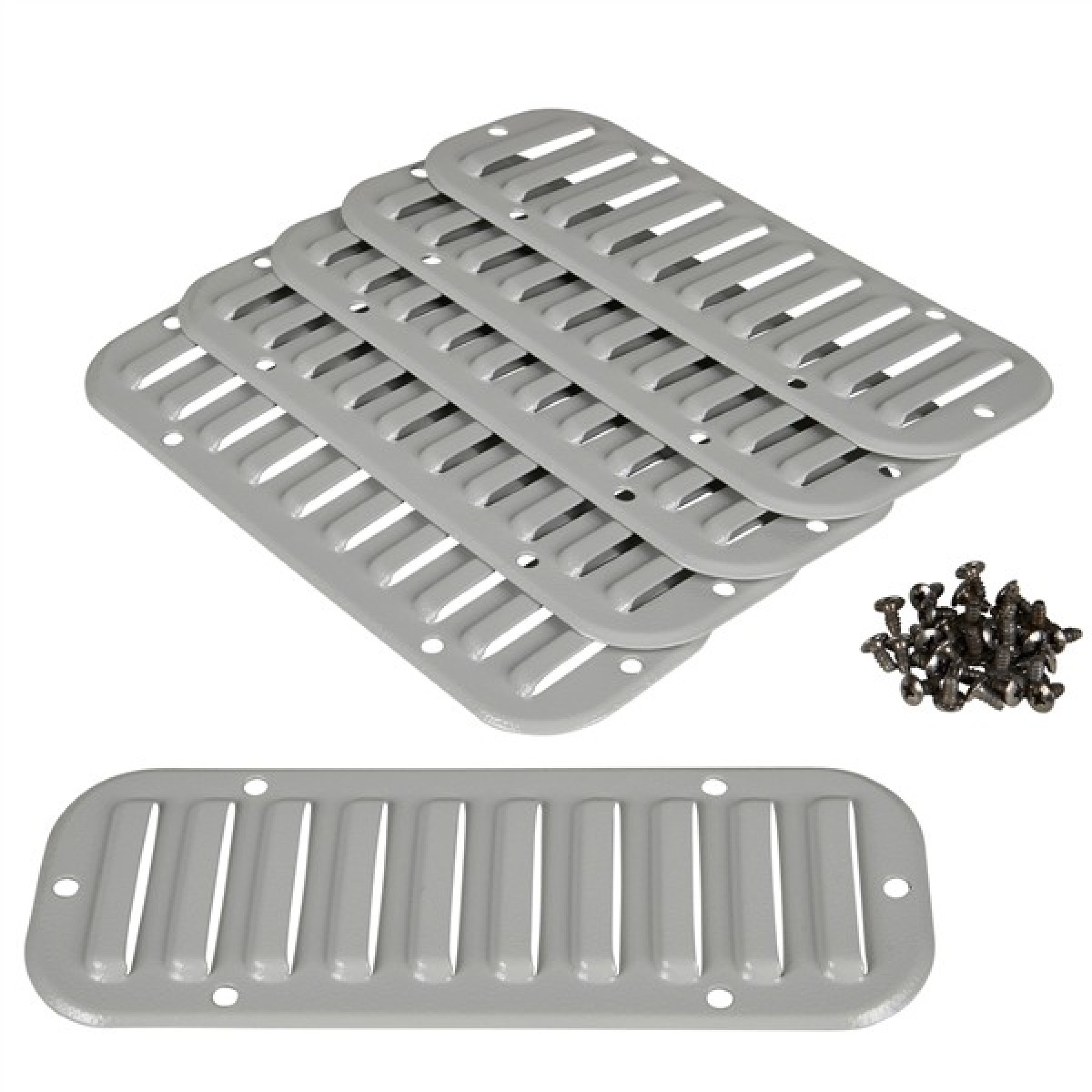 Schneide Metal outlet grille cut-out 110x46mm ext dim 144x62mm IP20