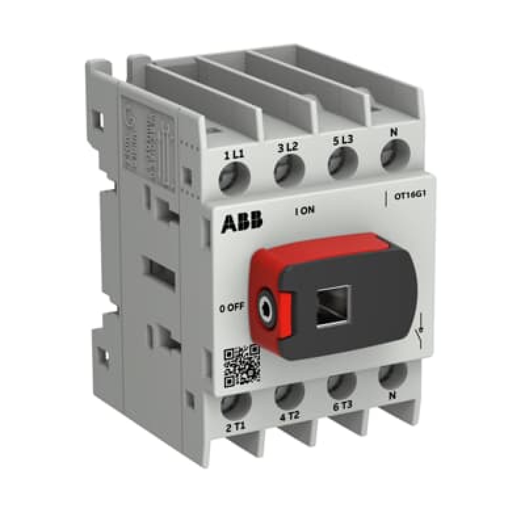 ABB OT16G1-4BSN2 4 Pole Isolator 16A Base Mounted