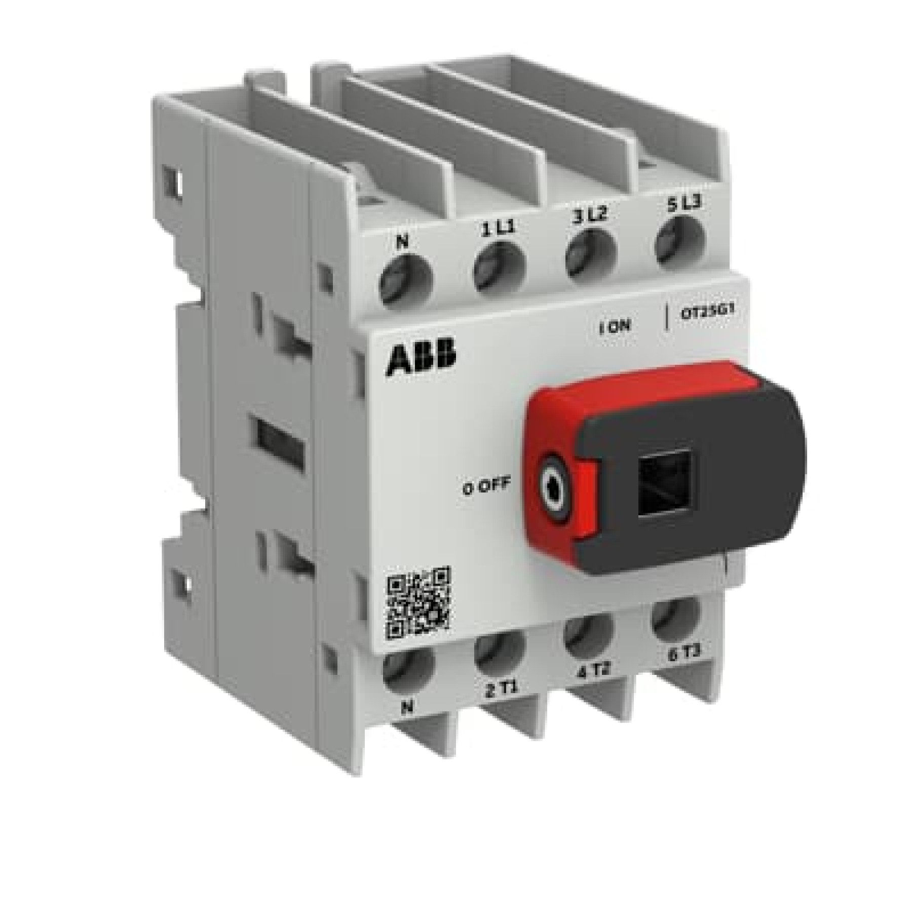 ABB OT25G1-4BSN1 4 Pole Isolator 25A Base Mounted