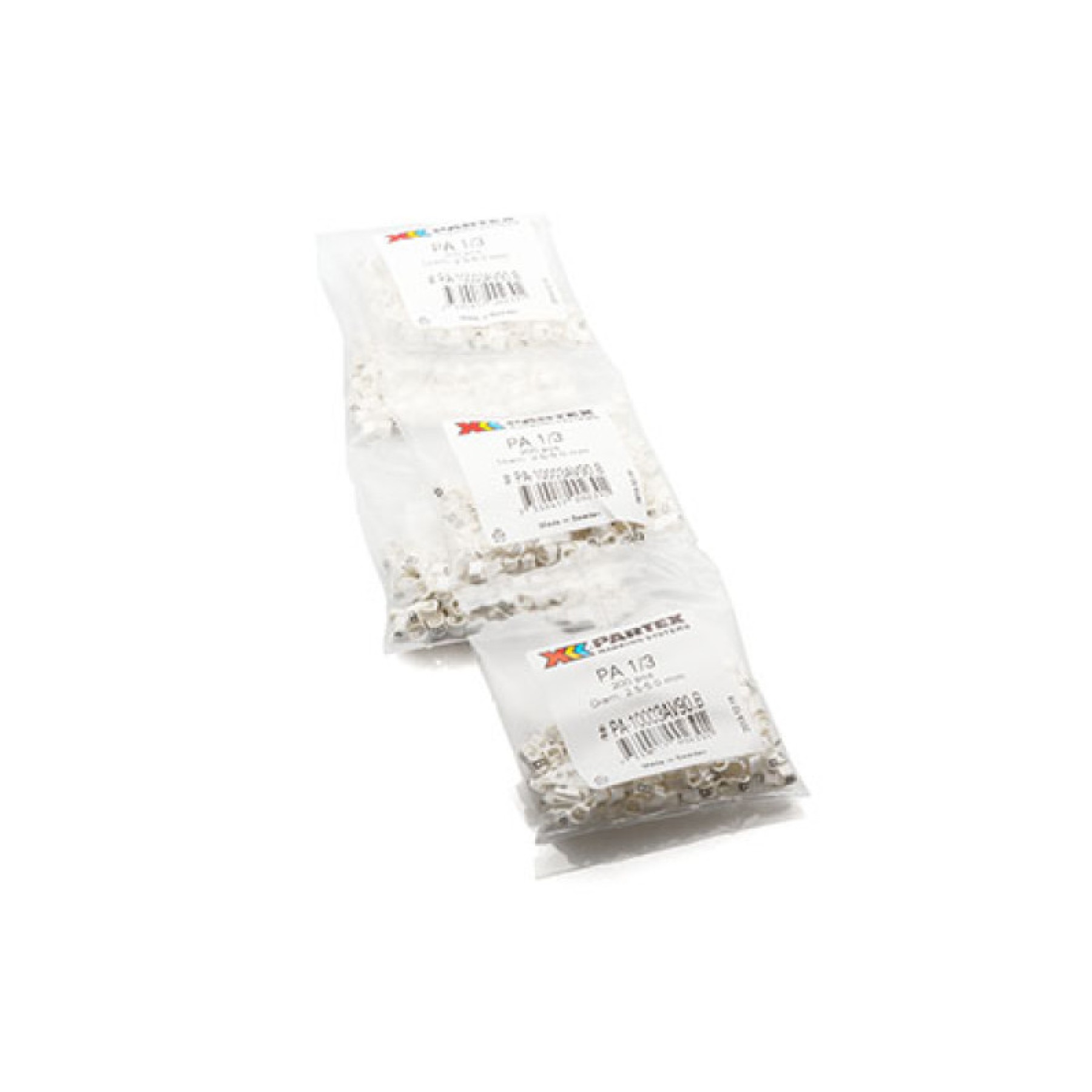 Partex Cable Marker PA1/3 Black/White Marked J Strip Pack To suit cables: 2.5 - 5.0mm (0.75 - 4.0mm)