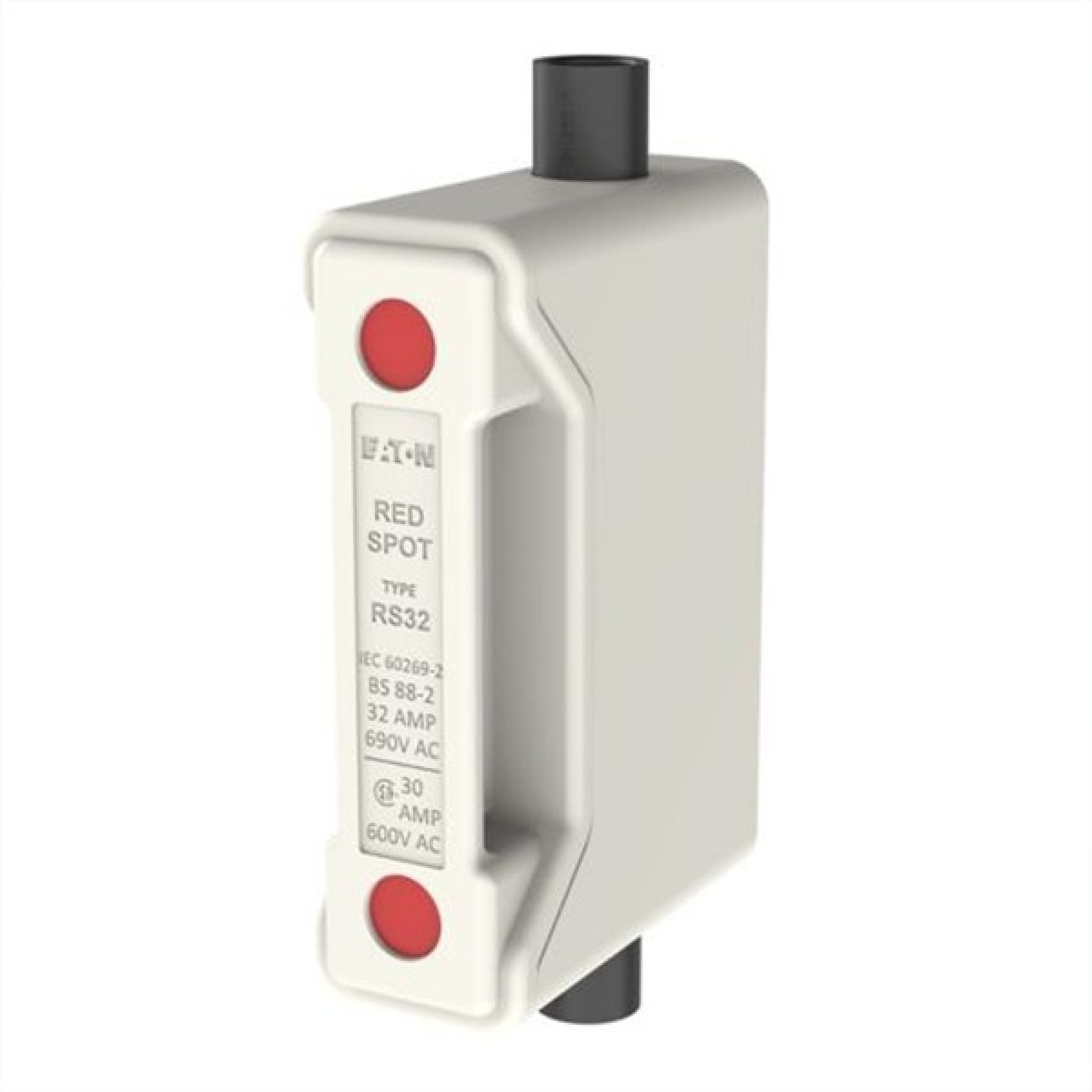 Bussman RS32HWH 402175 32A 32AMP Fuse Holder front connected white