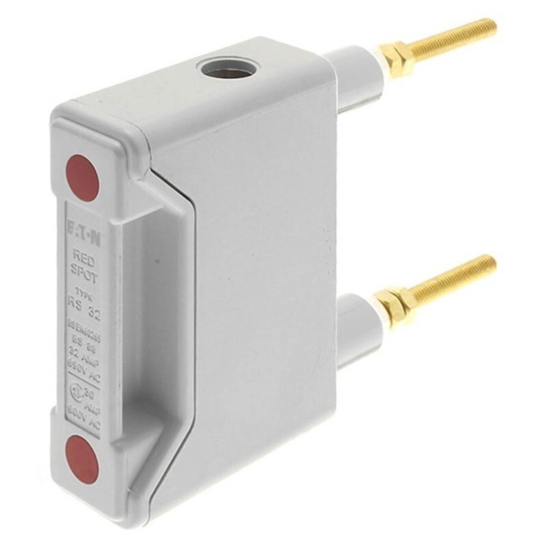 Bussman RS32PWH 402181 32A 32AMP Fuse Holder FR-BACK Stud Connected White