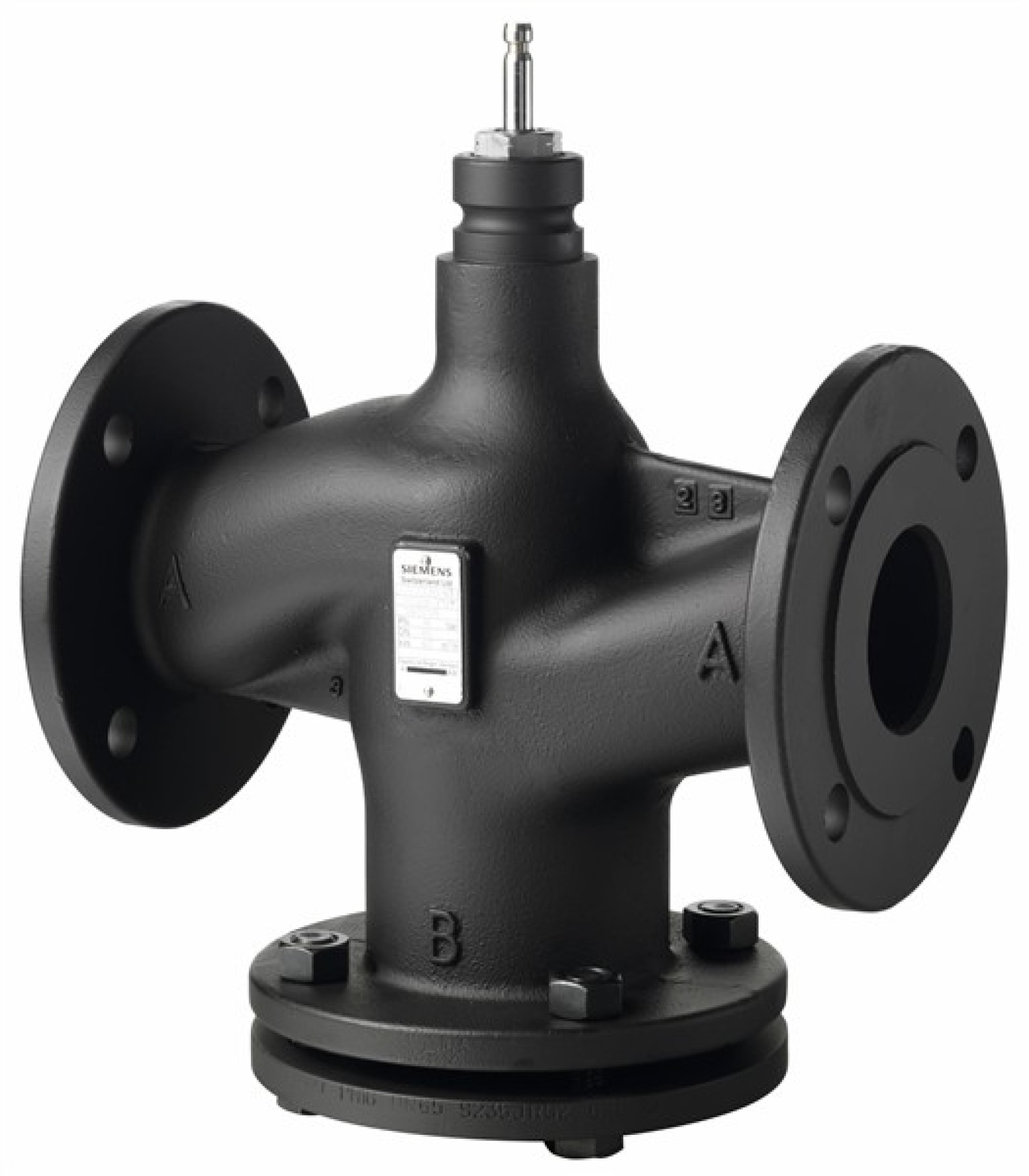 Siemens VVF43.65-63 65mm 2 port flanged cast iron Globe Valve with stainless steel trim PN16 20 to +220-C kvs 63