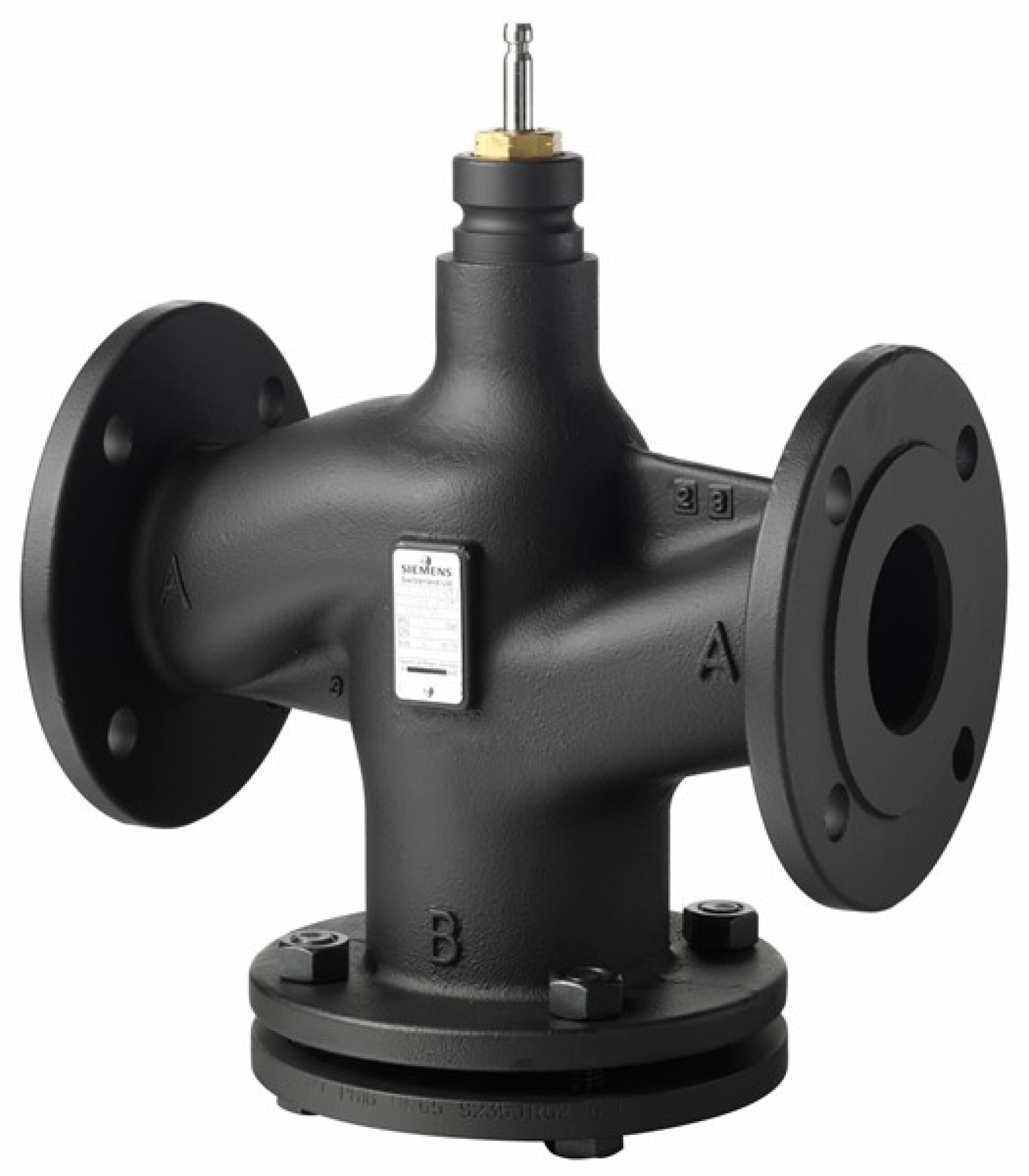 Siemens VVF53.150-315K 150mm 2 Port flanged cast iron Globe Valve pressure compensated for higher differential pressure with stainless steel trim PN25 20 to +220-C kvs=315
