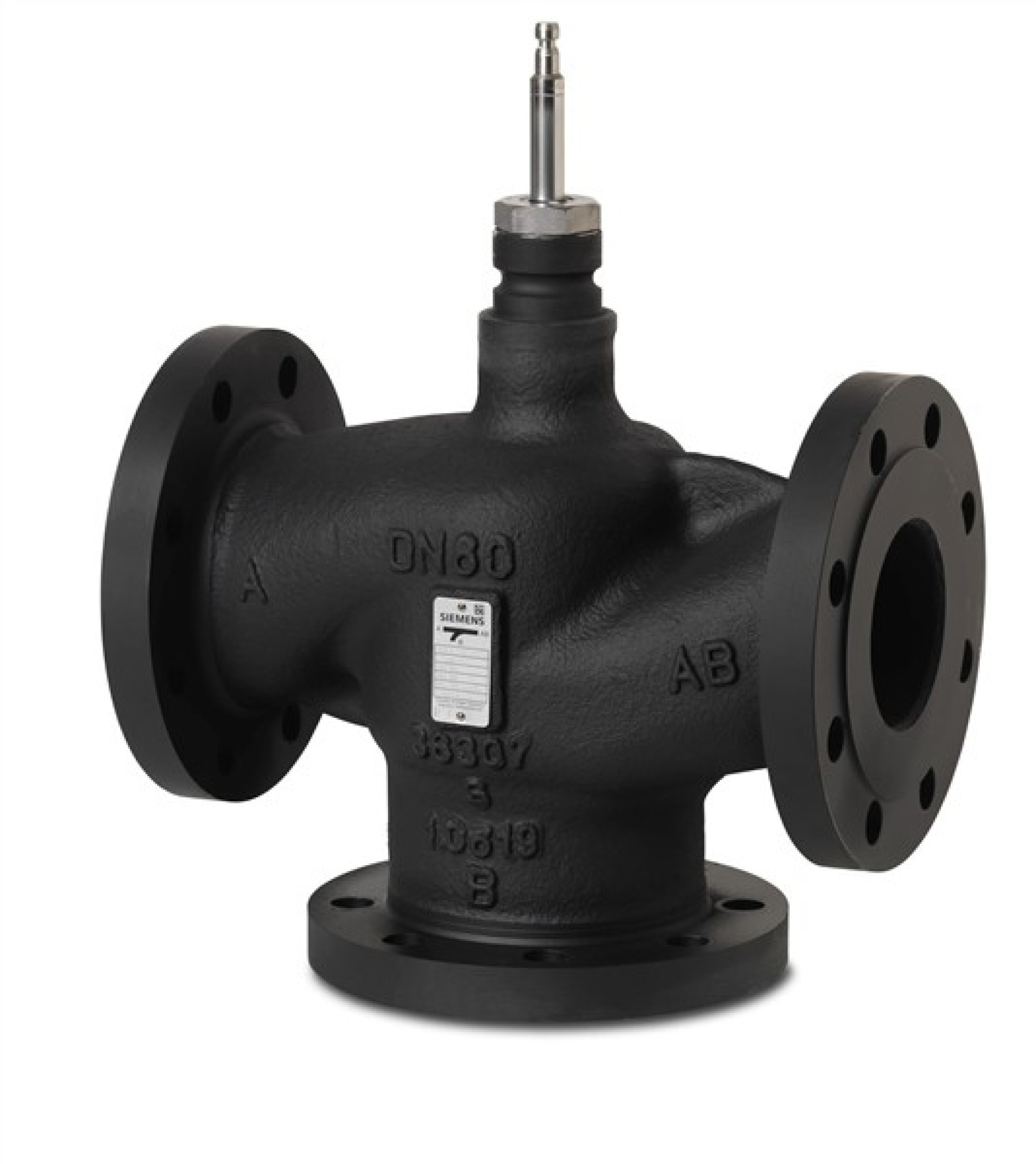 Siemens VXF63.150-315 150mm 3 Port flanged cast steel Globe Valve PN40 kvs=315