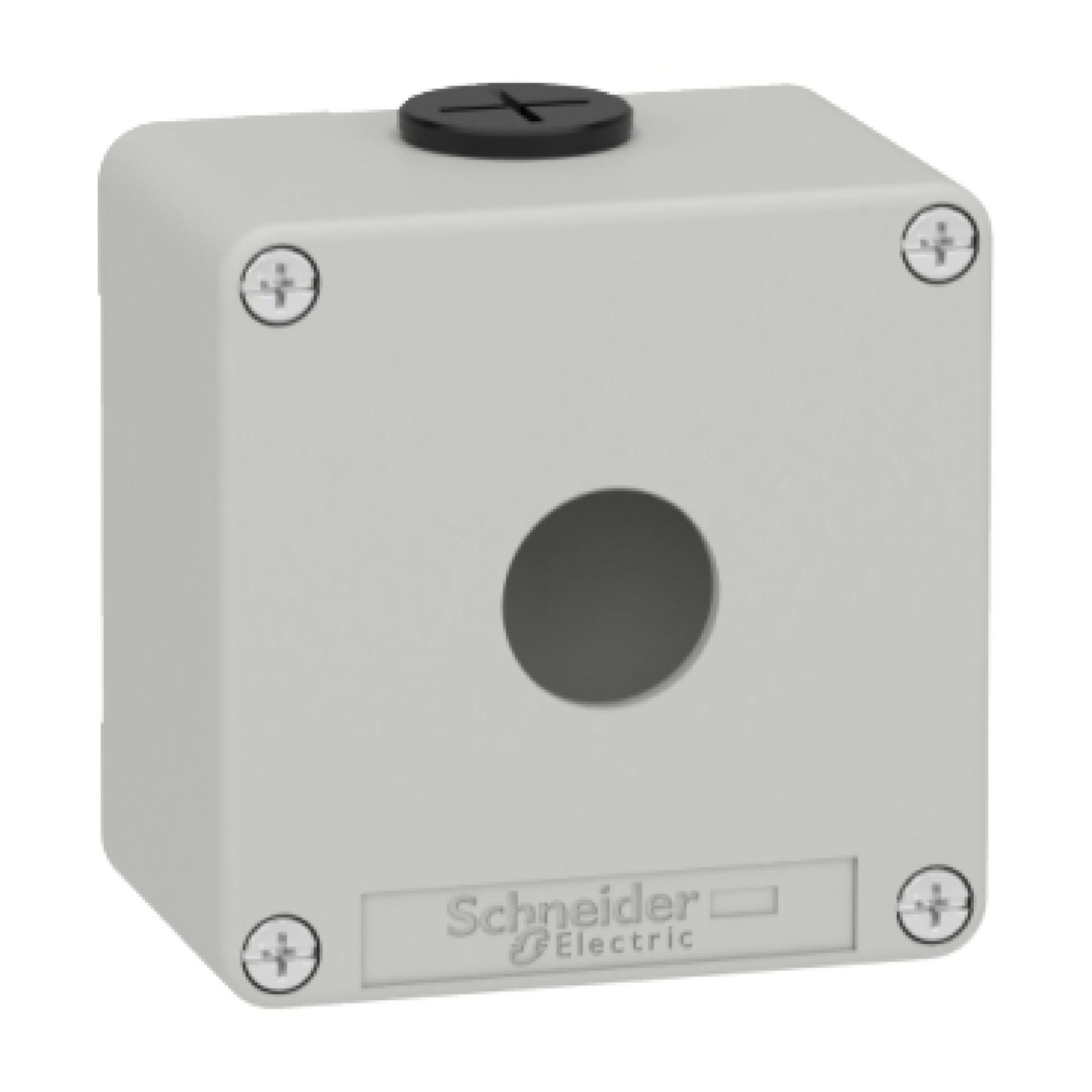 Schneider XAPD1201 Harmony XAP XB2 SL Empty control station zinc alloy grey M20 1 cut-out 22mm 1 hole 80 x 80 x 51 5 UL cULus
