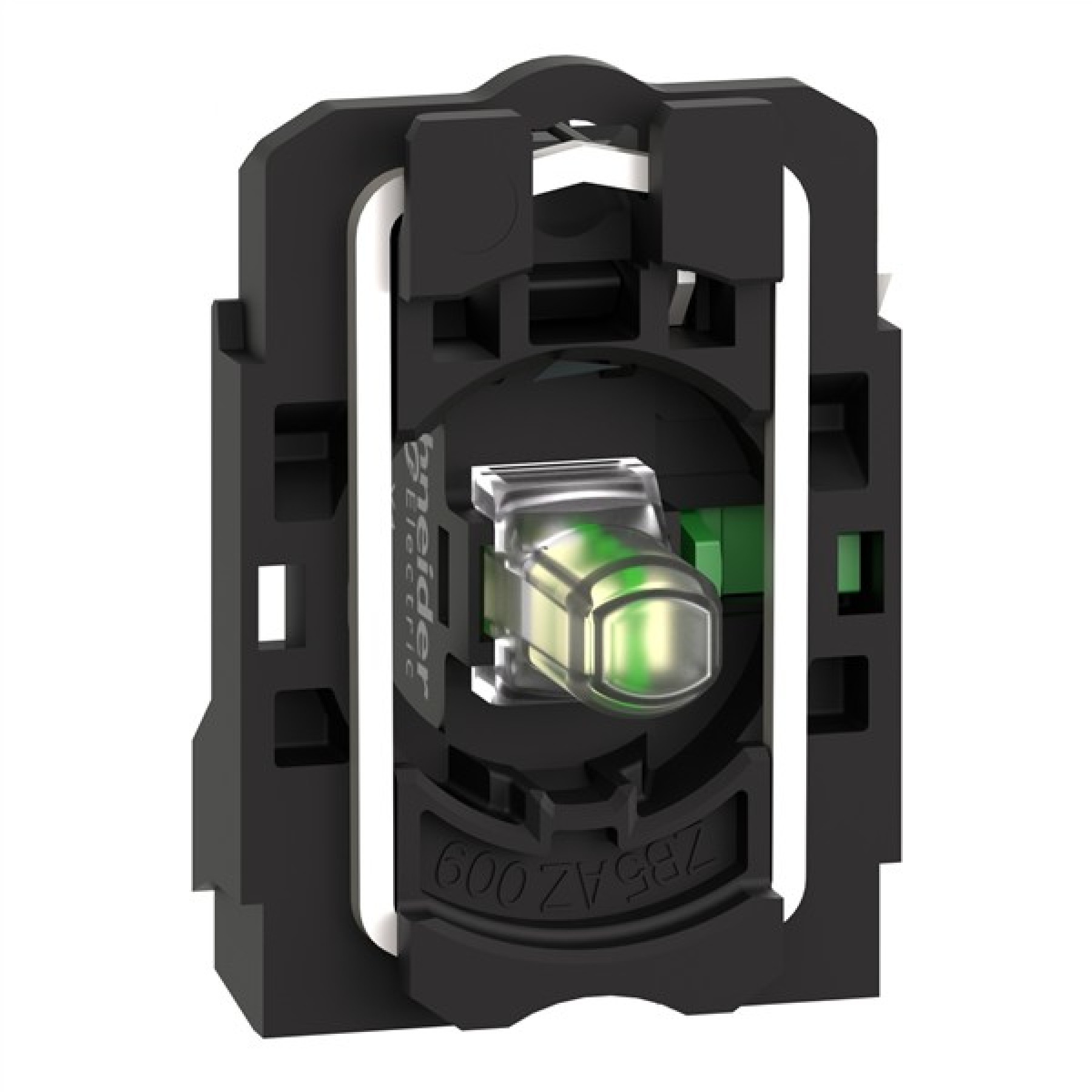 Schneider ZB5AW0B11 Electric Complete body contact assembly and light block Harmony XB5 plastic universal LED body fixing collar 1NO 24VAC DC